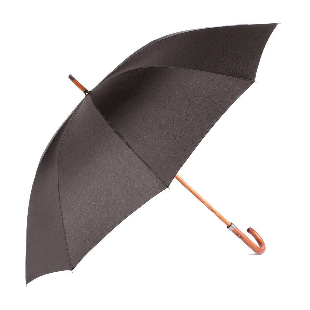 Vogue 557 V Klassisk paraply med 10 spiler skaft og håndtak av tre Svart-Paraplyer-BagBrokers