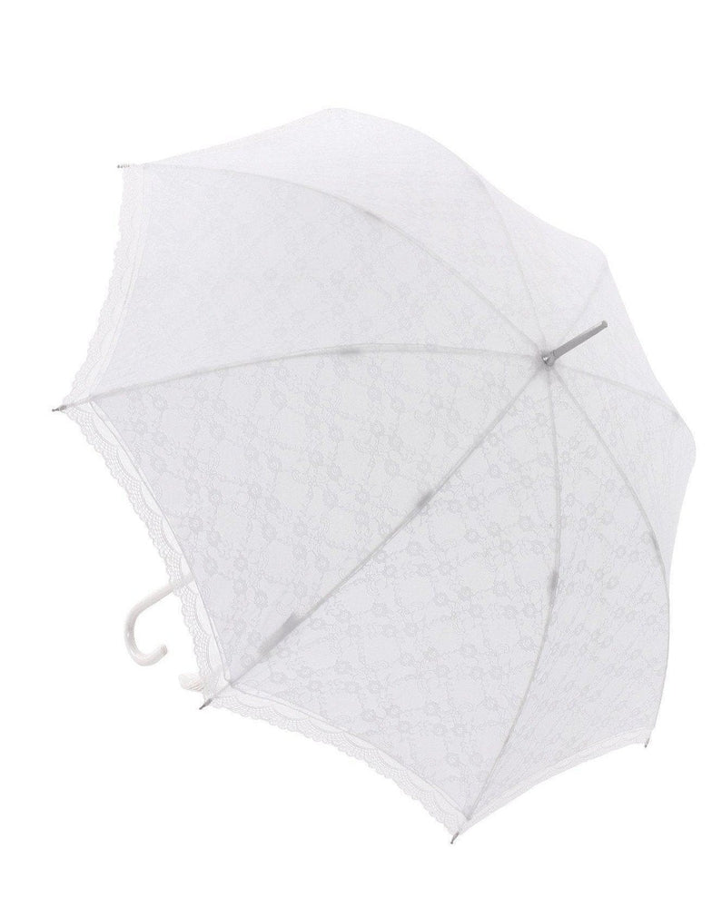 Paraplyer-Vogue Brudeparaply Windproof brokade Hvit-BagBrokers