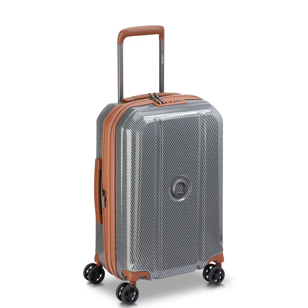 Delsey Helium Ultimate utvidbar kabinkoffert 55 cm Silver