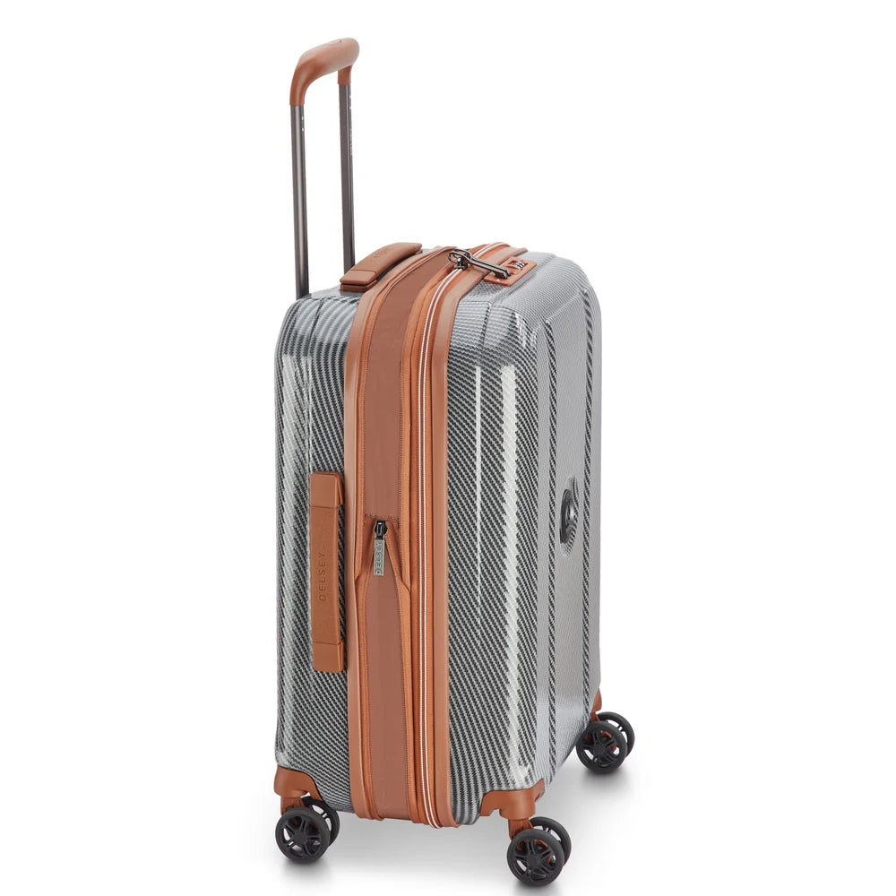 Delsey Helium Ultimate utvidbar kabinkoffert 55 cm Silver