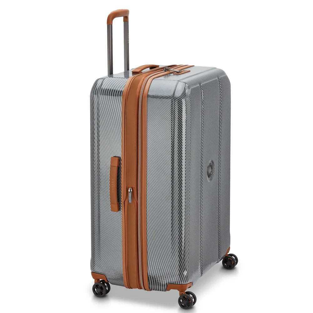 Delsey Helium Ultimate utvidbar stor koffert 76 cm SILVER