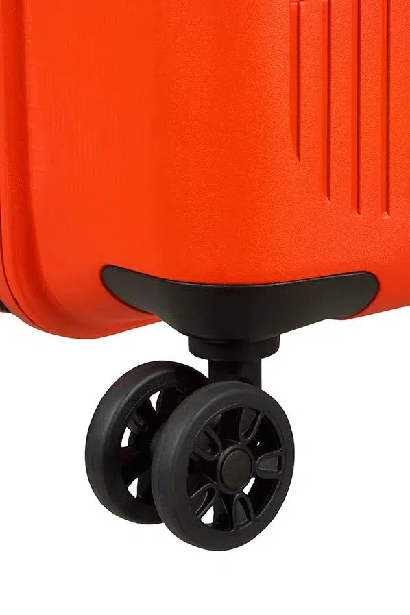 American Tourister AEROSTEP ekspanderende kabinkoffert 55 cm Bright Orange-Harde kofferter-BagBrokers