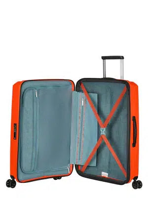 American Tourister AEROSTEP medium utvidbar koffert 67 cm Bright Orange-Harde kofferter-BagBrokers