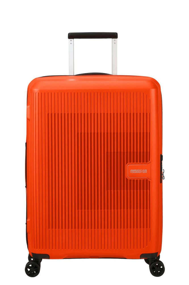 American Tourister AEROSTEP medium utvidbar koffert 67 cm Bright Orange-Harde kofferter-BagBrokers