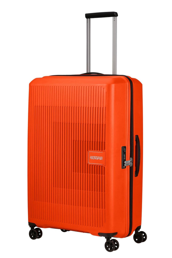 American Tourister AEROSTEP stor utvidbar koffert 77 cm Bright Orange-Harde kofferter-BagBrokers