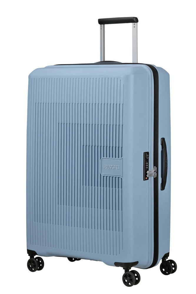 American Tourister AEROSTEP stor utvidbar koffert 77 cm Soho Grey-Harde kofferter-BagBrokers