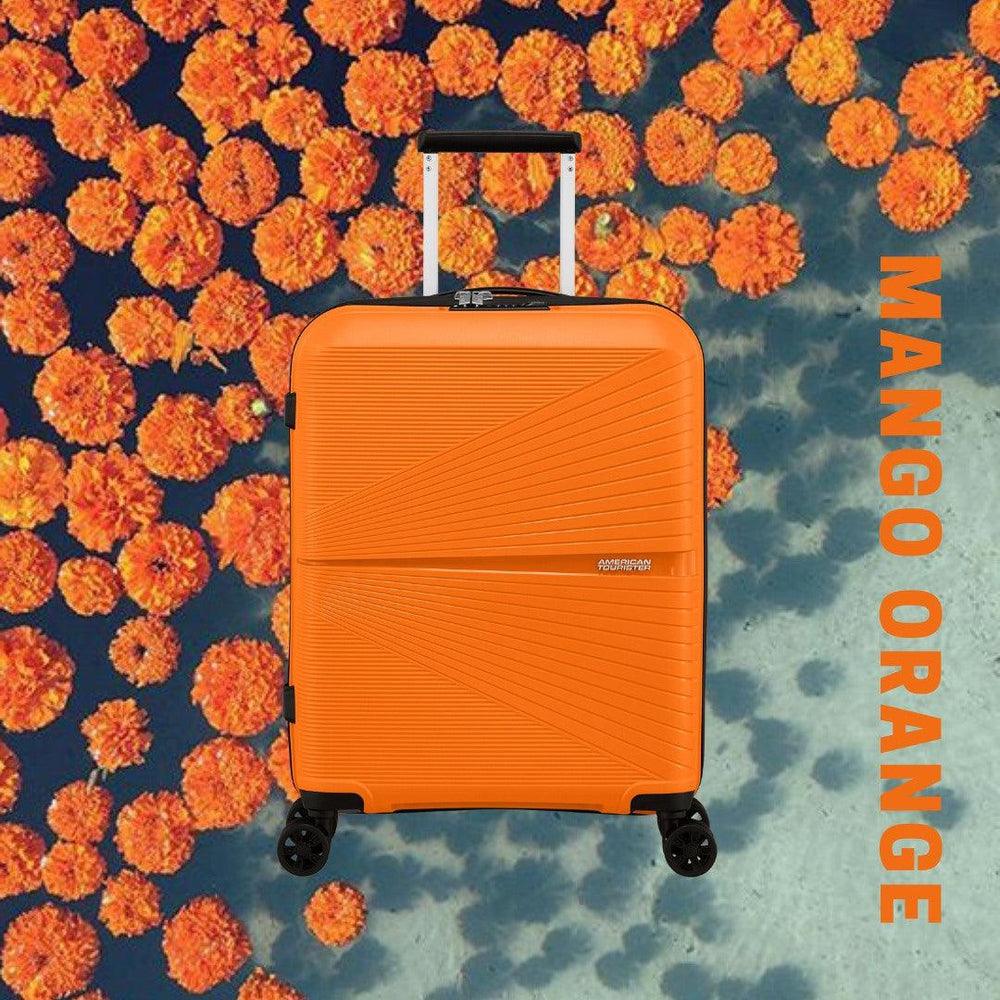 American Tourister Airconic kabin koffert med 4 hjul 55 cm Mango Orange-Harde kofferter-BagBrokers