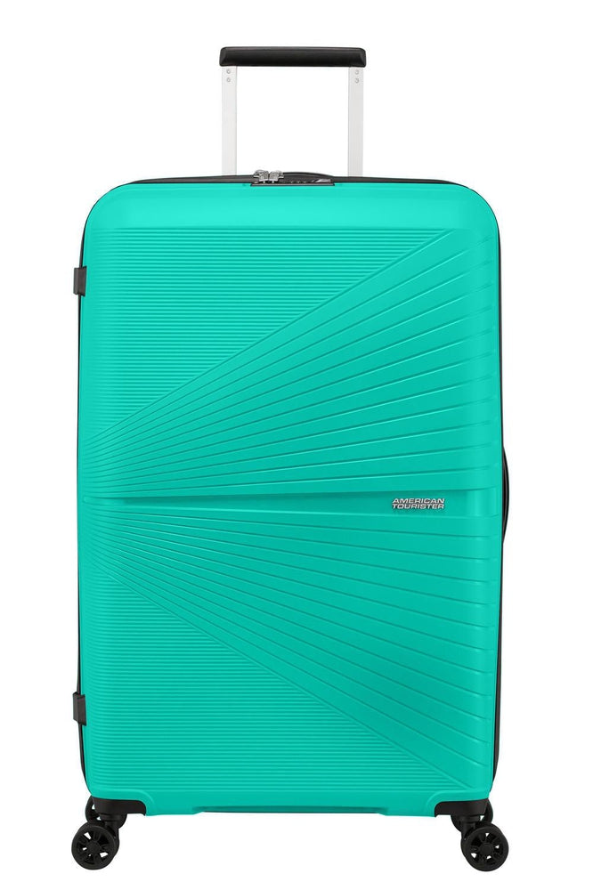 American Tourister Airconic stor koffert med 4 hjul 77 cm Aqua Green-Harde kofferter-BagBrokers