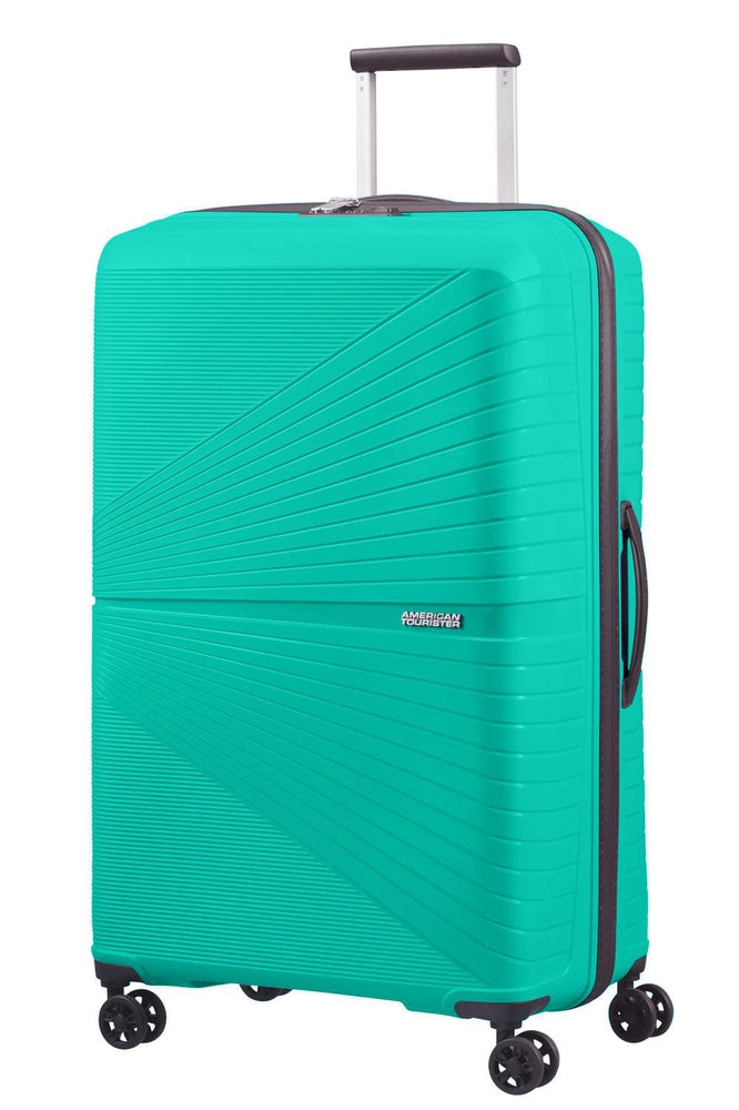 American Tourister Airconic stor koffert med 4 hjul 77 cm Aqua Green-Harde kofferter-BagBrokers