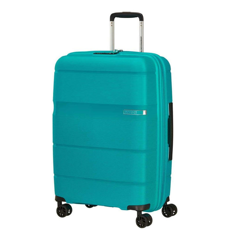 American Tourister LINEX koffert med 4 hjul 66 cm Blue Ocean-Harde kofferter-BagBrokers