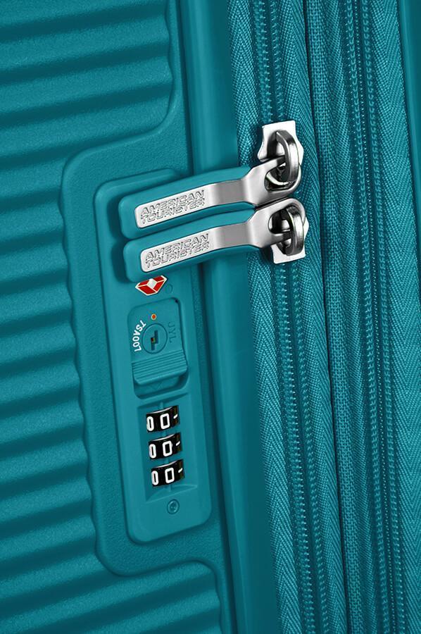 American Tourister Soundbox Ekspanderende Kabin Koffert 55 cm Jade Green-Harde kofferter-BagBrokers
