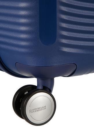 Harde kofferter-American Tourister Soundbox Ekspanderende Kabin Koffert 55 cm Midnattsblå-BagBrokers