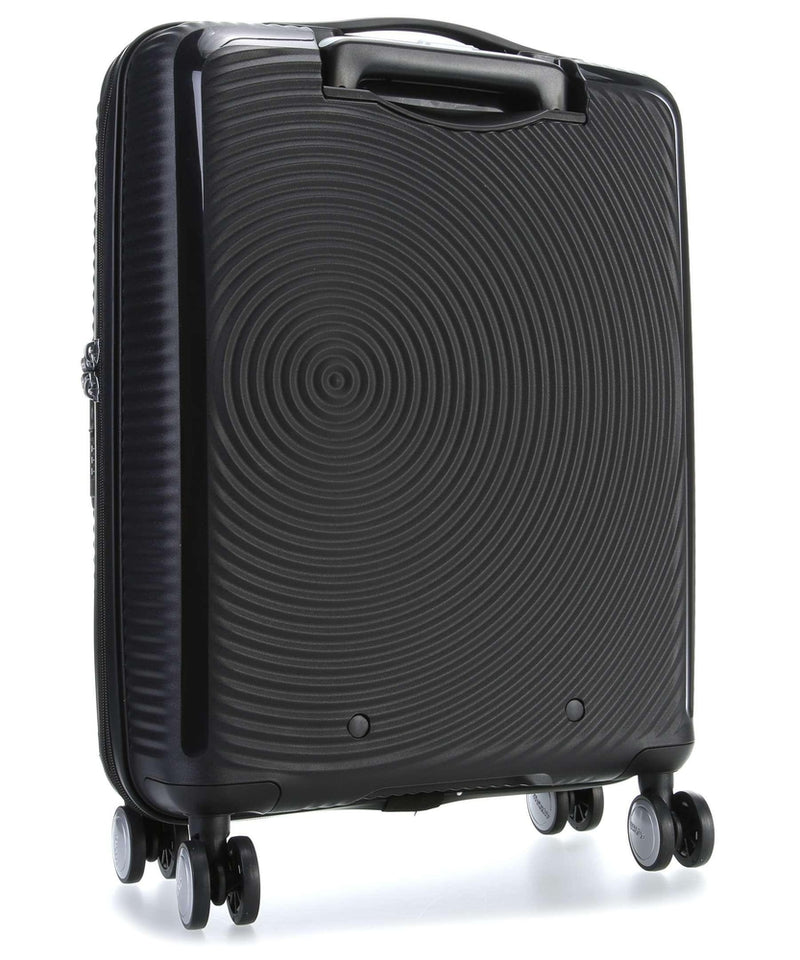 Harde kofferter-American Tourister Soundbox Ekspanderende Kabin Koffert 55 cm Sort-BagBrokers