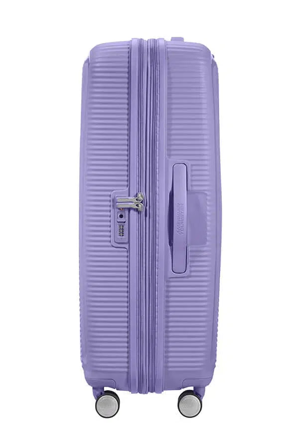 American Tourister Soundbox ekspanderende stor koffert 77 cm Lavender-Harde kofferter-BagBrokers