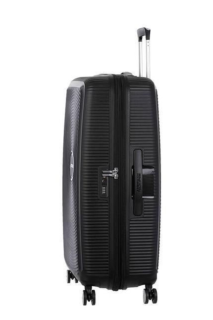 Harde kofferter-American Tourister Soundbox Ekspanderende Stor Koffert 77 cm Sort-BagBrokers