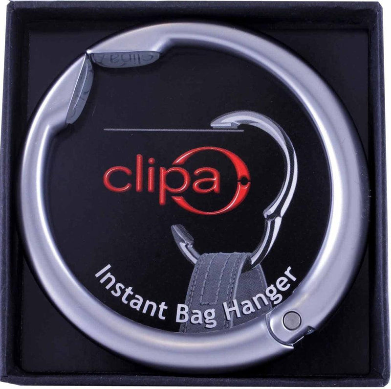 Clipa, the instant Matte Silver Bag Hanger-Veske-BagBrokers