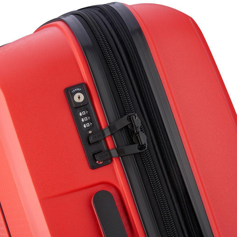 Delsey Belmont Plus Mellomstor Utvidbar Koffert 87 L Faded Red-Harde kofferter-BagBrokers