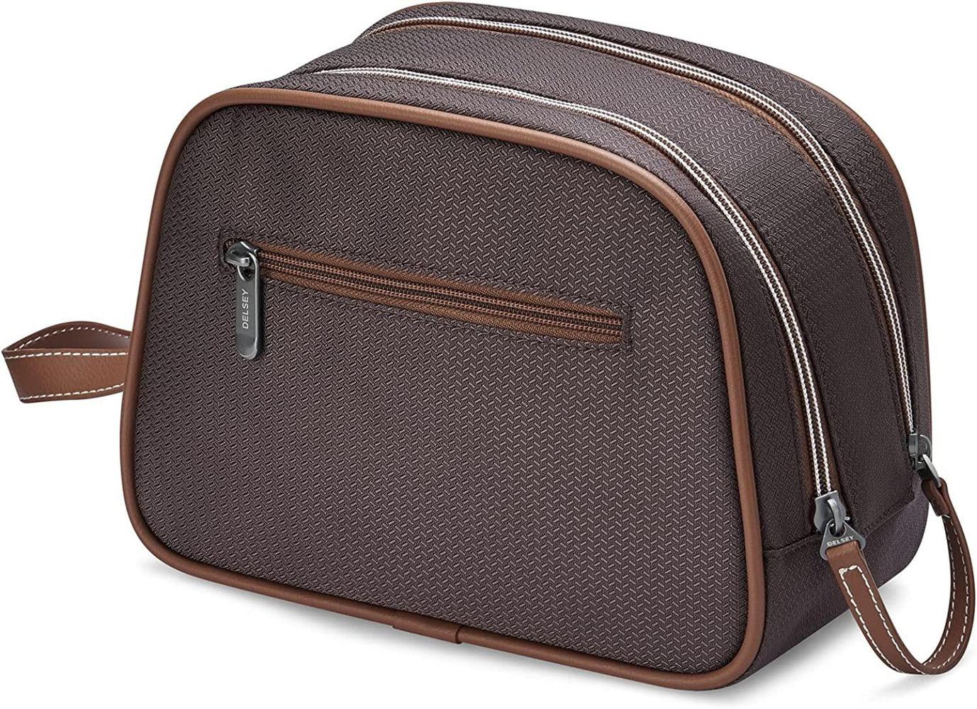 Delsey Chatelet Air 2.0 Soft toalettmappe Brown-Toalettmappe-BagBrokers