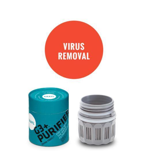 -Grayl Filter-Purifier G3+ til drikkeflaske/ vannrenser-BagBrokers