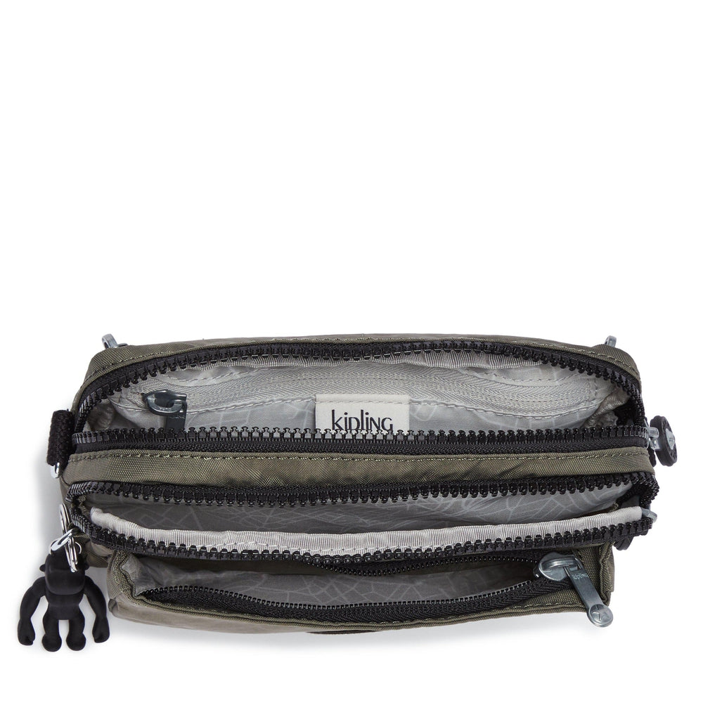 Kipling Abanu Multi liten Crossbody-veske Green Moss-Veske-BagBrokers