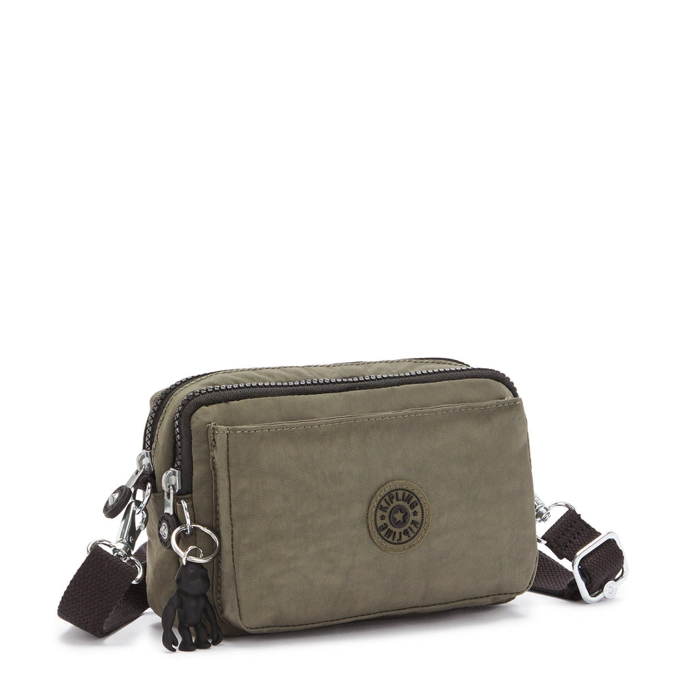 Kipling Abanu Multi liten Crossbody-veske Green Moss-Veske-BagBrokers