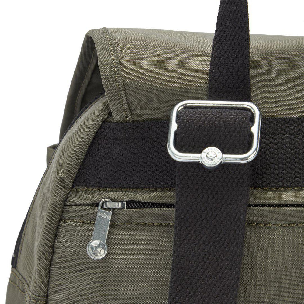 Kipling City Pack S liten ryggsekk Green Moss-Ryggsekker-BagBrokers