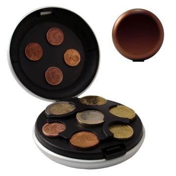Ögon Designs Euro mynt dispenser Aluminium Chocolate-Lommebok/ Kortholder-BagBrokers
