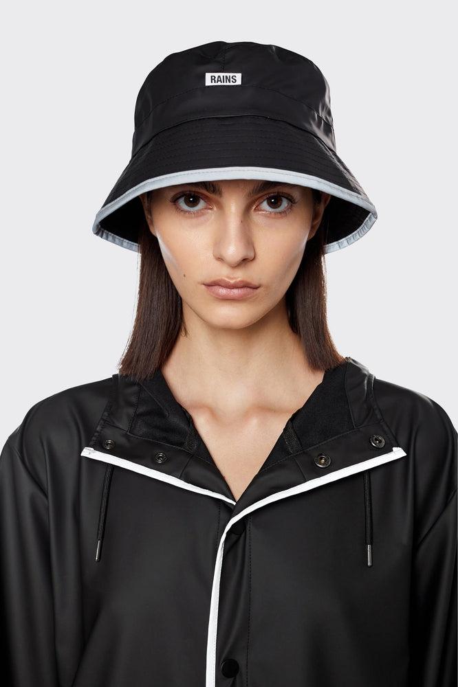 Rains Bucket Hat str L Reflectiv black-Regnhatt-BagBrokers