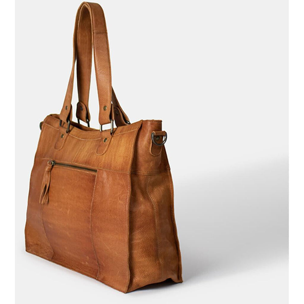 Re:Designed by Dixie Molly Urban skulderveske i skinn Burned Tan-Damevesker-BagBrokers