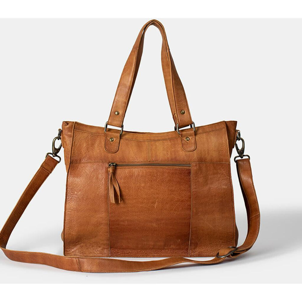 Re:Designed by Dixie Molly Urban skulderveske i skinn Burned Tan-Damevesker-BagBrokers