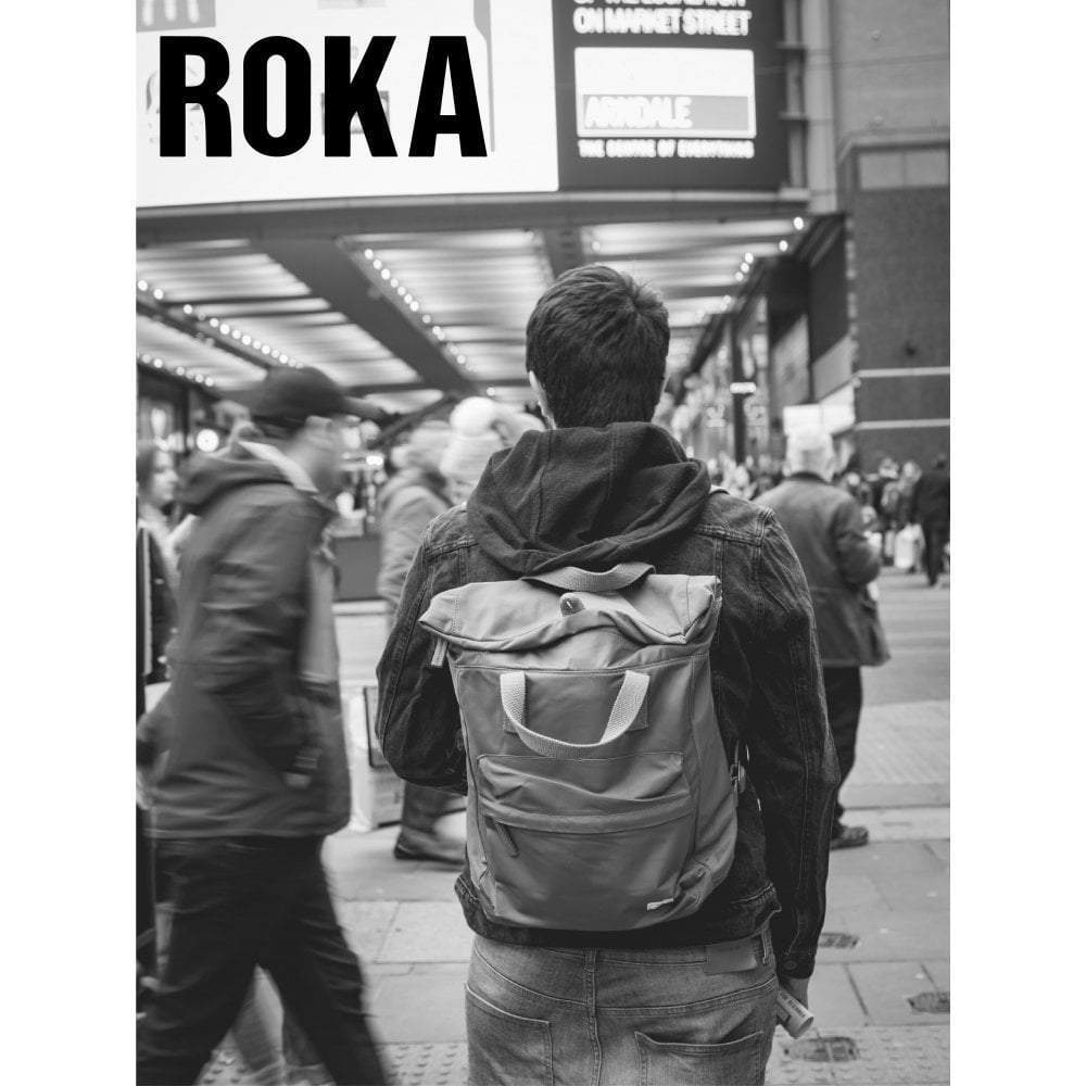 Roka Canfield B Mellomstor Vannavvisende Multifunksjonell Ryggsekk 15,6" Grå-Ryggsekker-BagBrokers