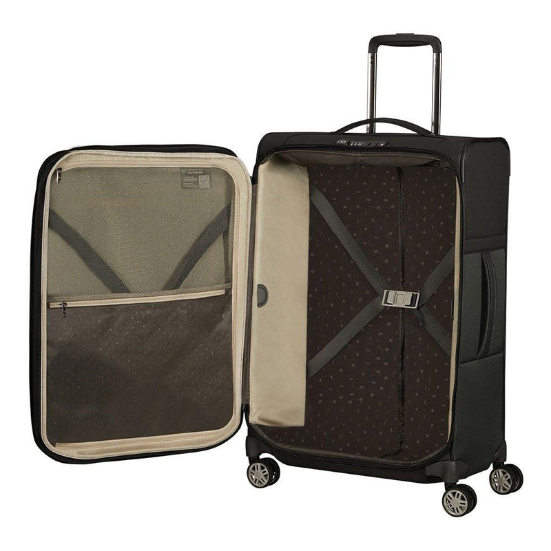 Samsonite AIREA utvidbar medium koffert med 4 hjul 67 cm 2,4 kg Svart-Myke kofferter-BagBrokers