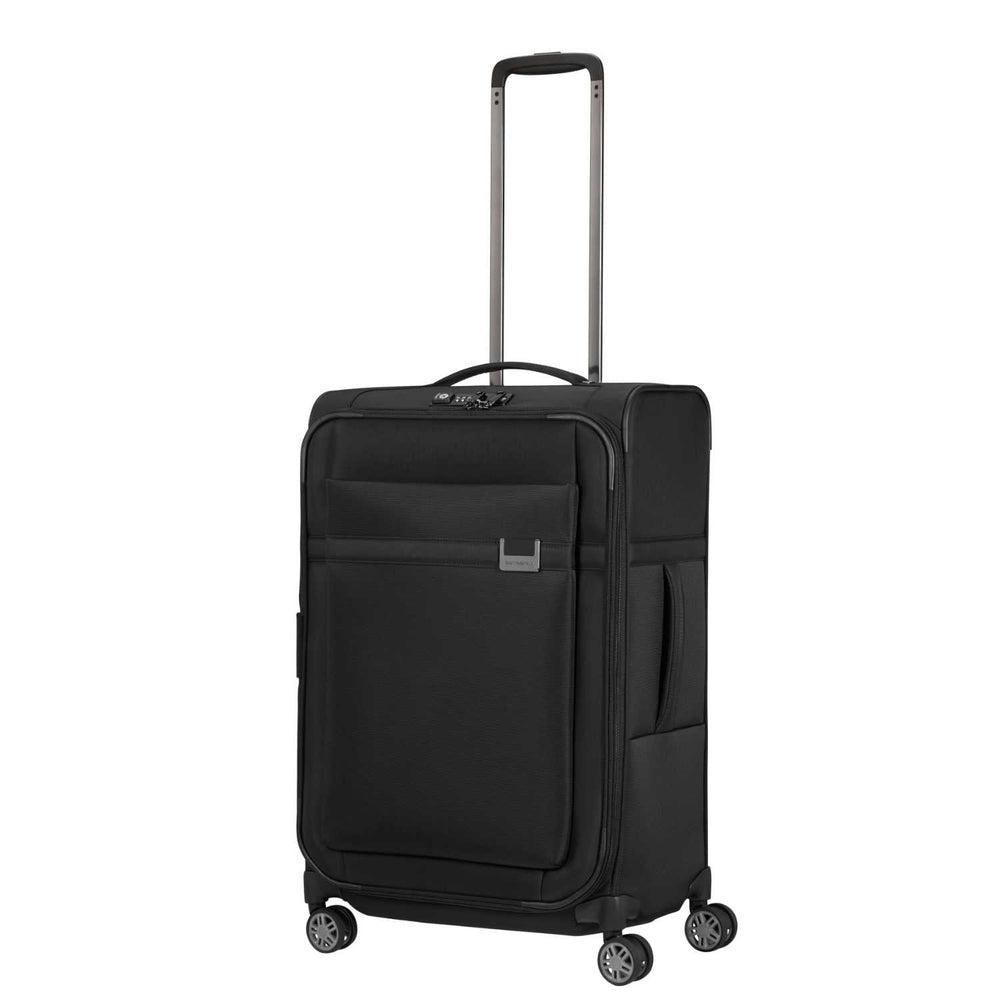 Samsonite AIREA utvidbar medium koffert med 4 hjul 67 cm 2,4 kg Svart-Myke kofferter-BagBrokers