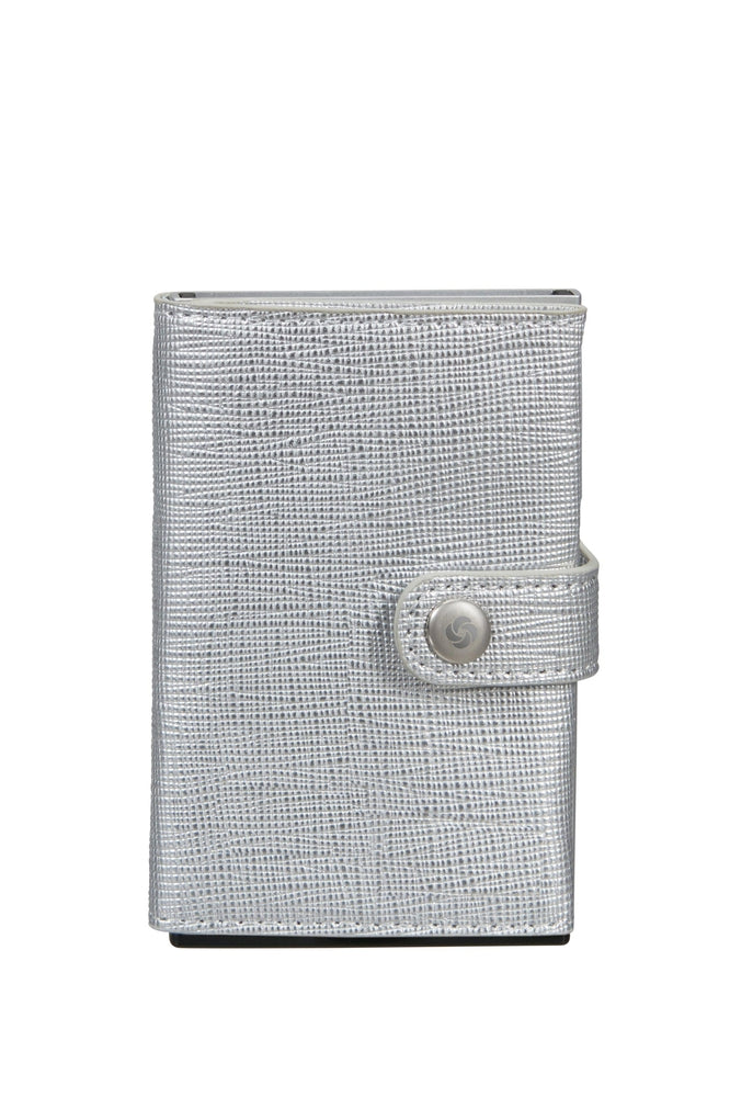 Samsonite Alufit slide up wallet Silver-Lommebok/ Kortholder-BagBrokers