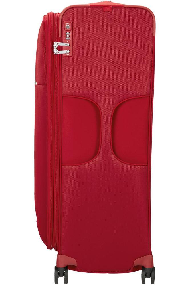 Samsonite D'Lite lett myk utvidbar stor koffert 78 cm Rød-Myke kofferter-BagBrokers