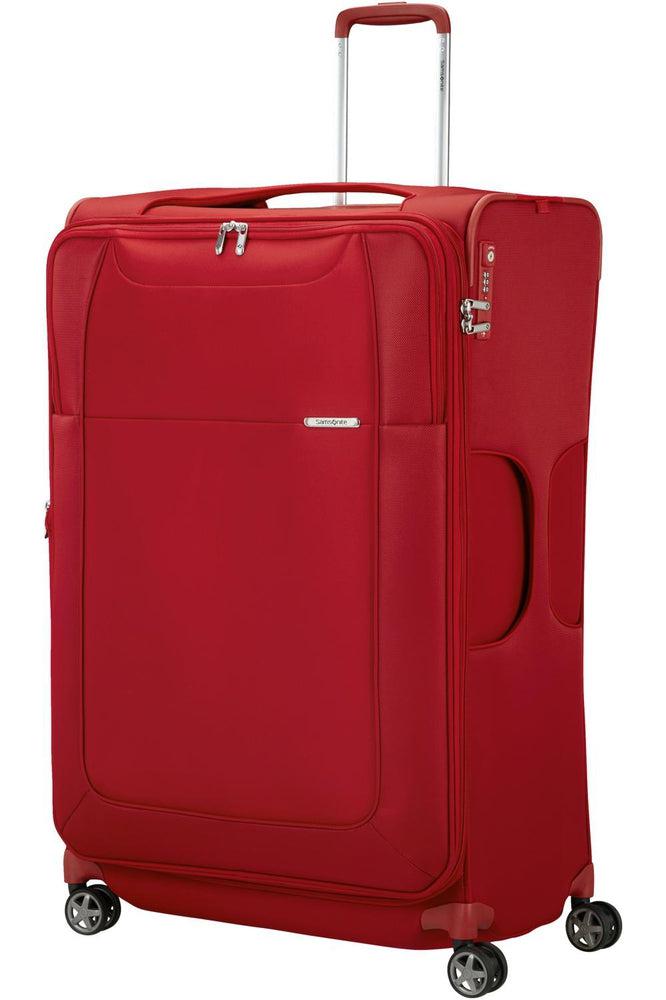 Samsonite D'Lite lett myk utvidbar stor koffert 78 cm Rød-Myke kofferter-BagBrokers