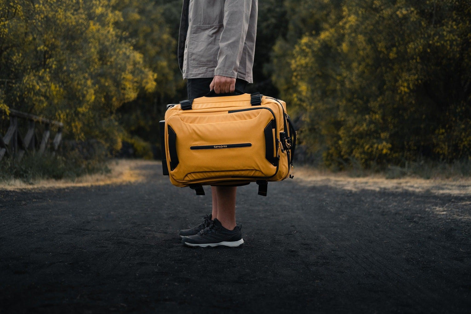 Samsonite ECODIVER Kabin duffelbag med hjul Yellow-Bagger-BagBrokers