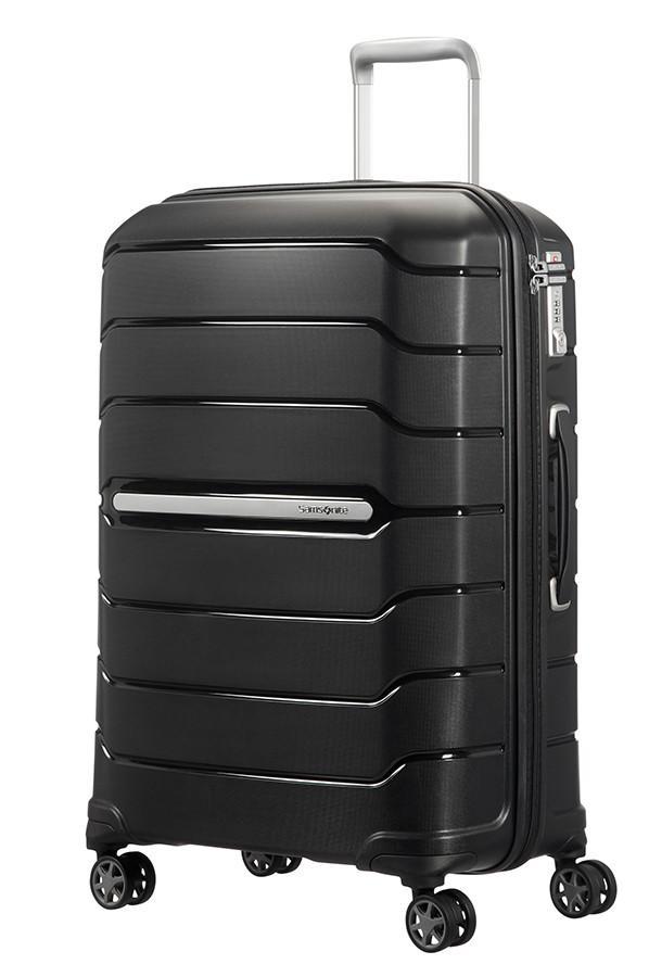 Harde kofferter-Samsonite Flux Ekspanderende Medium koffert 68 cm 95 liter Sort-BagBrokers