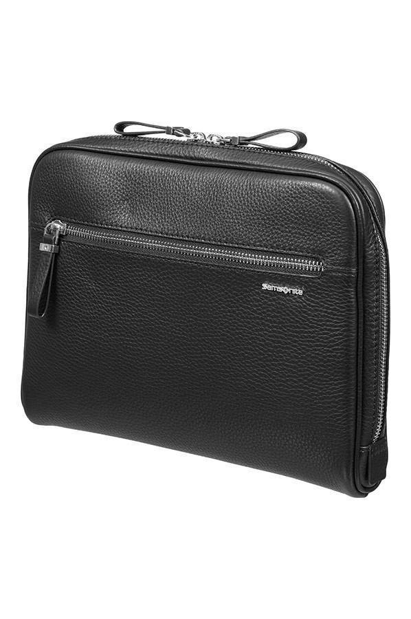Business-Samsonite. Highline Skinn tablet holder 24,5 cm / 9,7 inch Night Black/Silver-BagBrokers