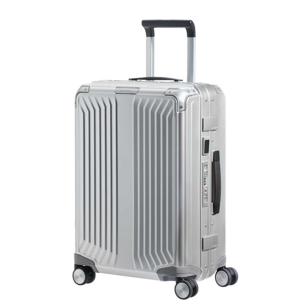 Samsonite Lite-Box ALU Kabin koffert 55 cm Aluminium-Harde kofferter-BagBrokers