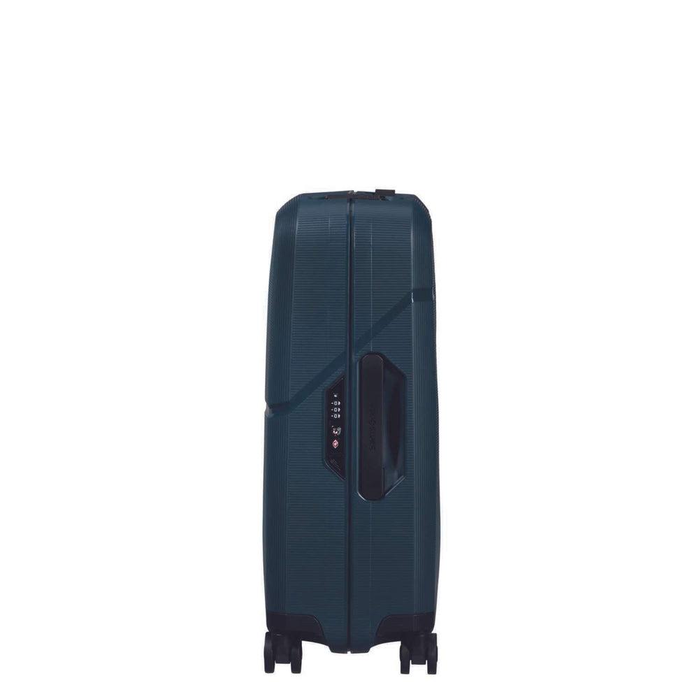 Samsonite Magnum ECO hard Kabin koffert 55 cm 4 hjul Blå-Harde kofferter-BagBrokers