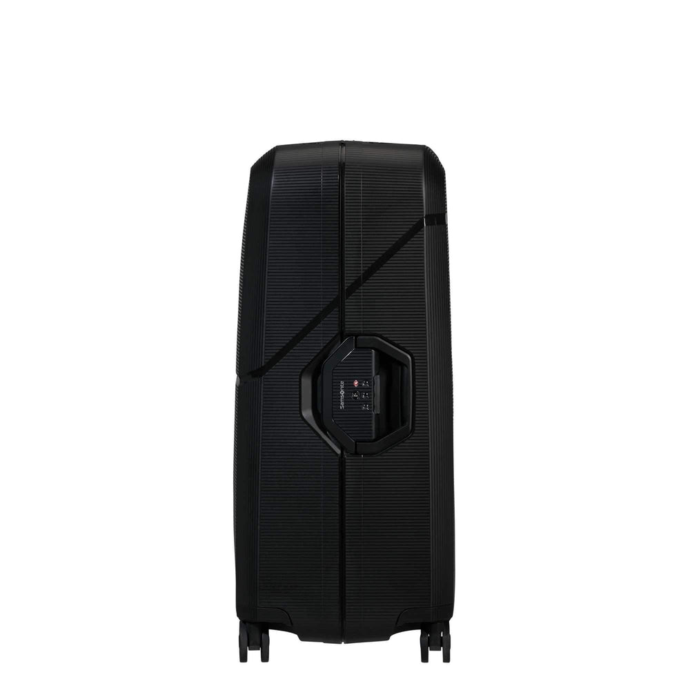 Samsonite Magnum ECO hard stor koffert 75 cm 4 hjul Svart-Harde kofferter-BagBrokers