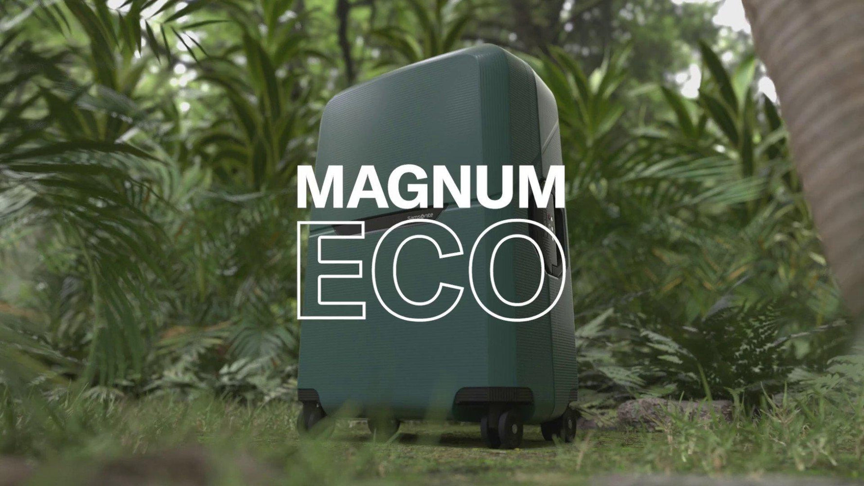 Samsonite Magnum ECO hard stor L koffert 75 cm 4 hjul Grønn-Harde kofferter-BagBrokers