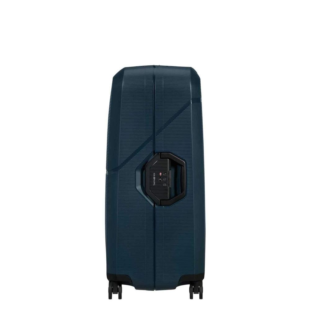 Samsonite Magnum ECO hard stor L koffert 75 cm 4 hjul Blå-Harde kofferter-BagBrokers
