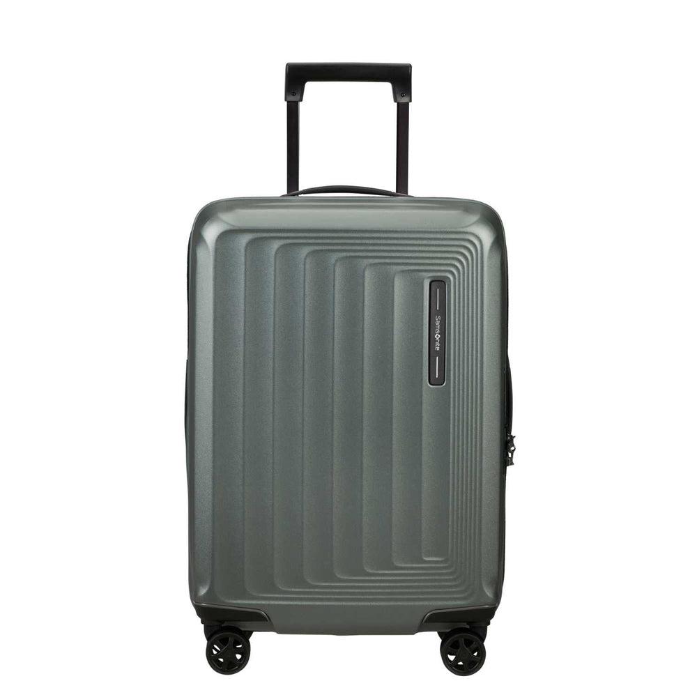 Samsonite NUON utvidbar Kabin koffert 55cm Matt Sage Khaki-Harde kofferter-BagBrokers