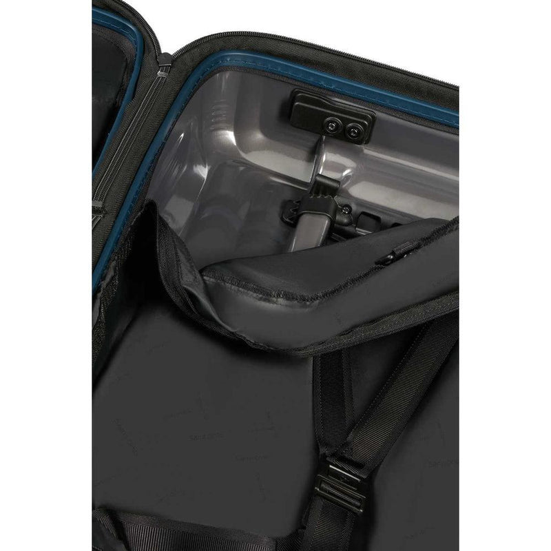 Samsonite NUON utvidbar Kabin koffert 55cm Metallic dark blue-Harde kofferter-BagBrokers