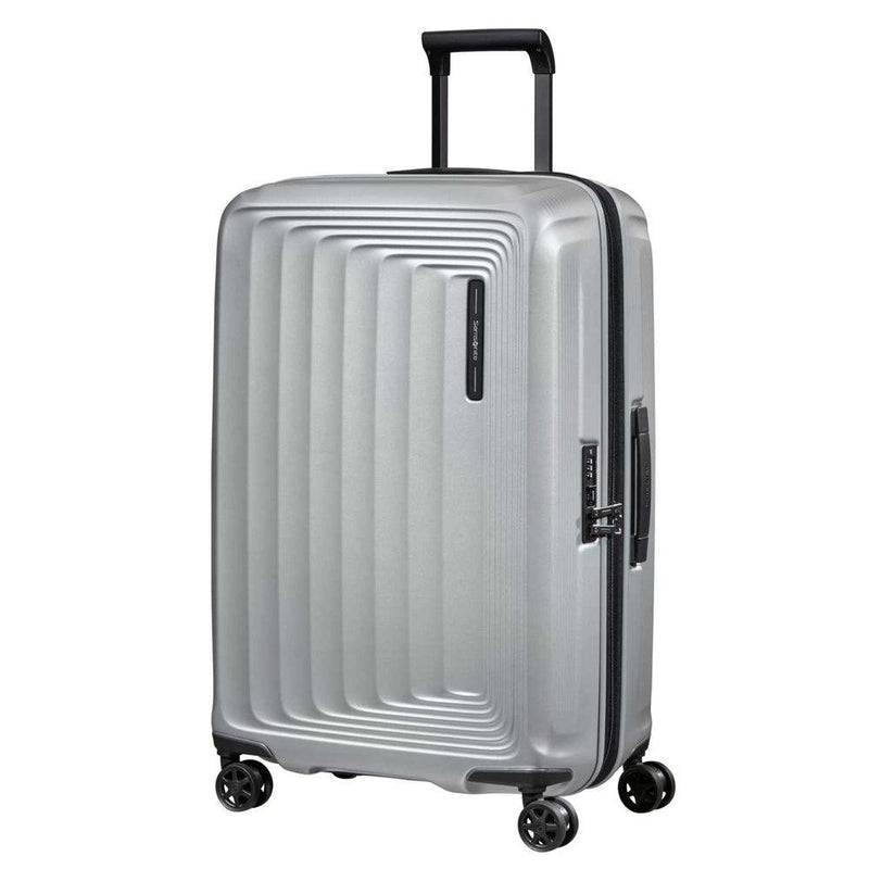 Samsonite NUON utvidbar Medium koffert 69 cm Matt Silver-Harde kofferter-BagBrokers