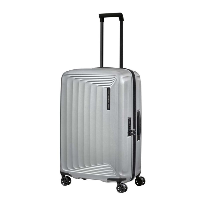 Samsonite NUON utvidbar Medium koffert 69 cm Matt Silver-Harde kofferter-BagBrokers
