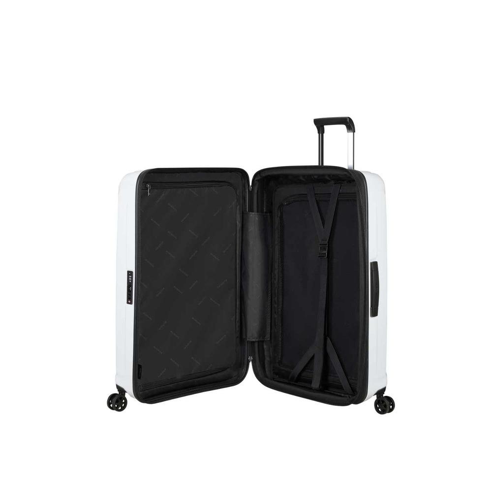 Samsonite NUON utvidbar Medium koffert 69 cm Metallic White-Harde kofferter-BagBrokers