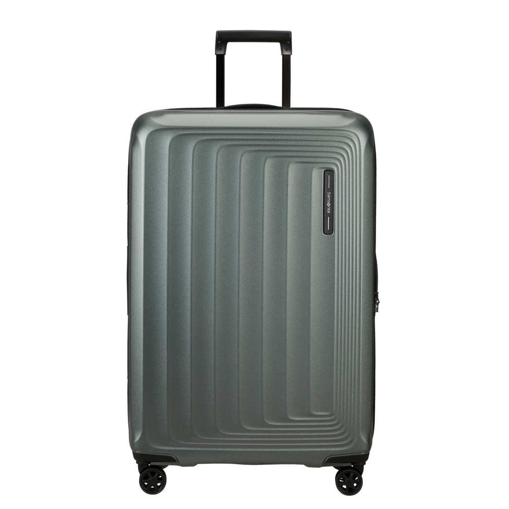 Samsonite NUON utvidbar stor koffert 75 cm Matt Sage Khaki-Harde kofferter-BagBrokers